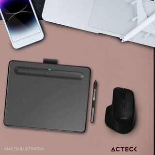 Foto 4 | Mouse Pad Acteck Vibe Leather Tp676l Doble Vista Diseño Liso Rosa/lila Ac-941013