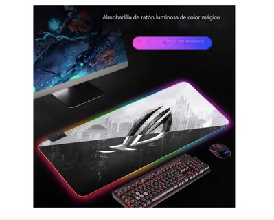 Foto 4 | Alfombrilla Ratón Xtellar Gamer Rgb Luz Led Mousepad 80x30