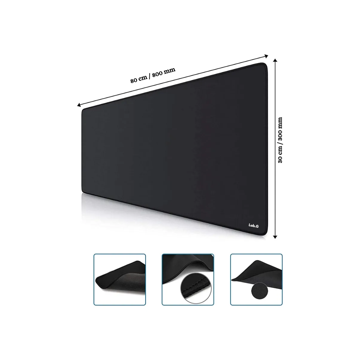 Foto 4 pulgar | Mouse Pad Lab.g Negro