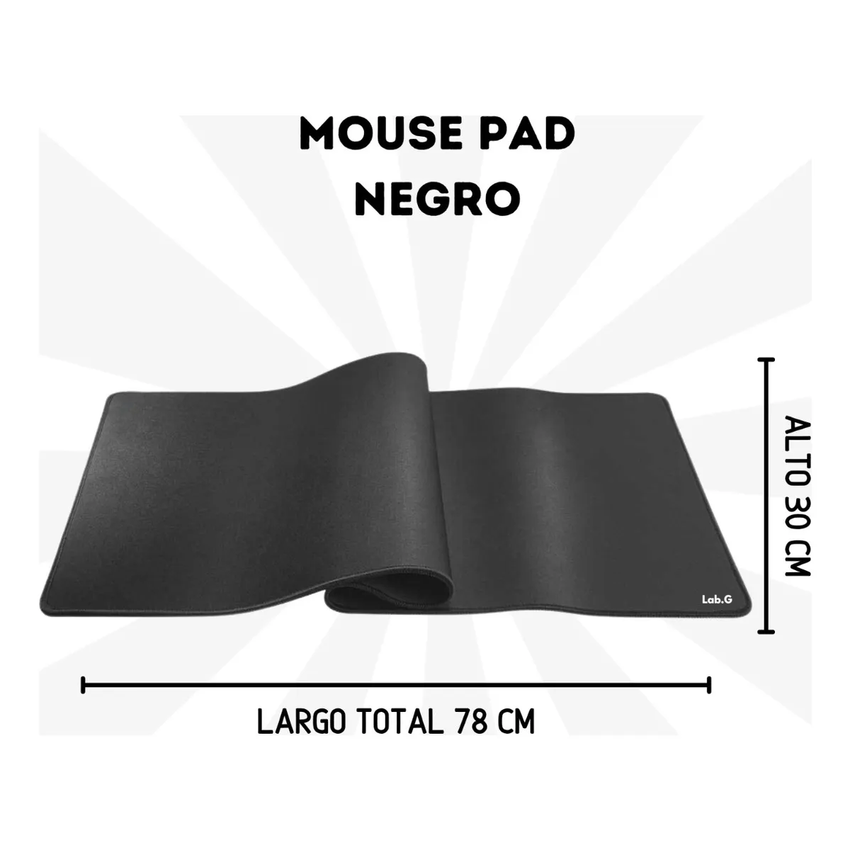 Foto 5 pulgar | Mouse Pad Lab.g Negro