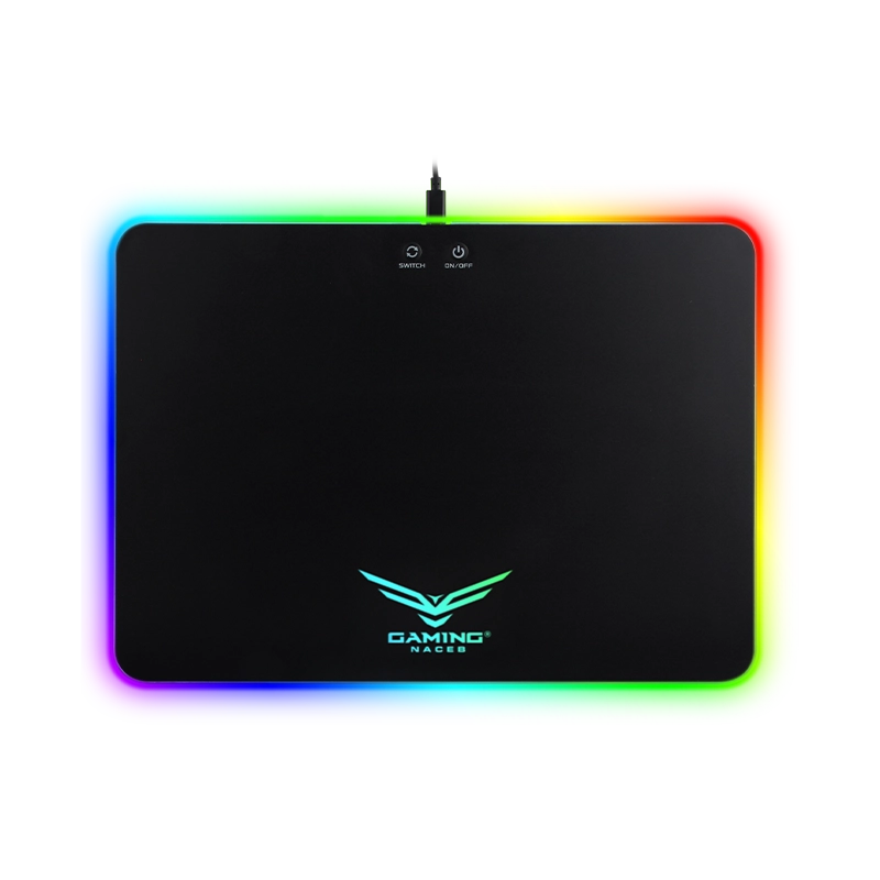Foto 2 pulgar | Mousepad Naceb Na-0927 Rigido Rgb Negro Pcv Na-0927