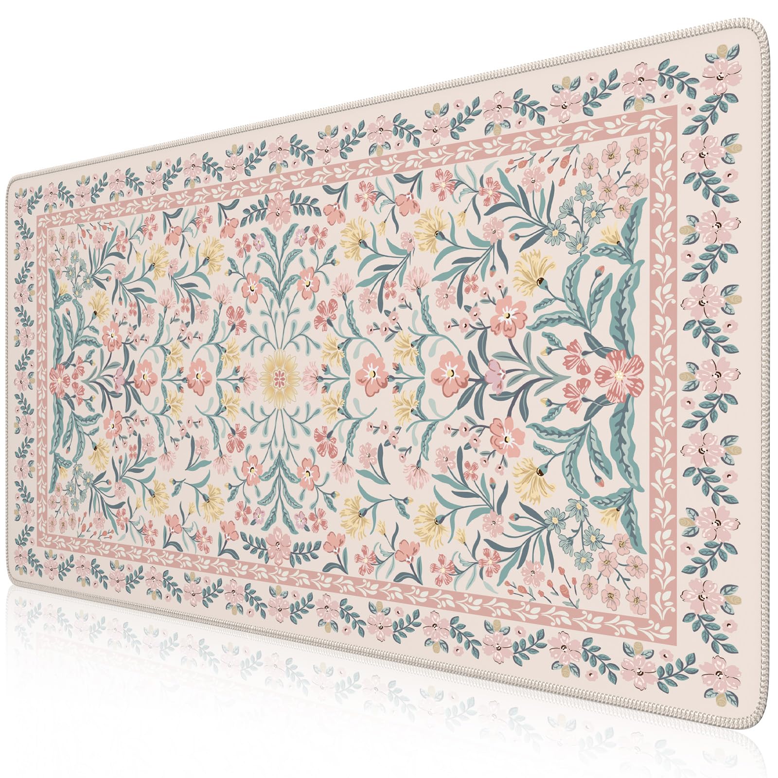 Alfombrilla De Ratón Grande Para Escritorio Icasso Pink Floral Xxl - Venta Internacional.