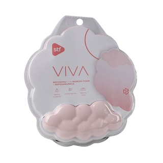 Foto 3 | Mousepad Viva Stf Con Memory Foam Y Reposamuñeca Nube Color Rosa