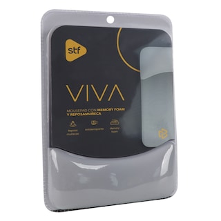 Foto 5 | Mousepad Stf Viva Con Memory Foam Y Reposamuñeca Cuadrado Color Grafito