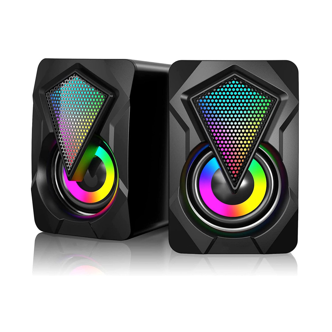 Bocinas De Computadora Iluminación Rgb X2