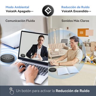 Foto 2 | Altavoz Bluetooth Emeet Officecore Luna 3 Micrófonos Capta La Voz En 360°