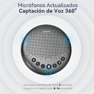 Foto 7 | Altavoz Bluetooth Emeet Officecore Luna 3 Micrófonos Capta La Voz En 360°