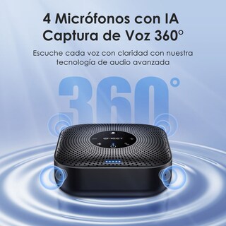 Foto 2 | Altavoz Bluetooth Emeet Officecore M0 Plus 4 Micrófonos Con Ia Capta La Voz En 360°