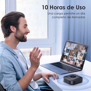 Foto 5 | Altavoz Bluetooth Emeet Officecore M0 Plus 4 Micrófonos Con Ia Capta La Voz En 360°