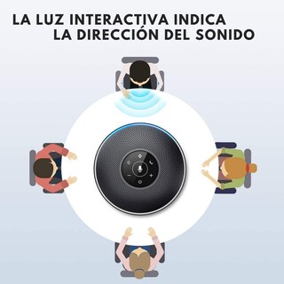 Foto 7 | Altavoz Bluetooth Emeet Officecore M2 4 Micrófonos Con Ia Capta La Voz En 360°