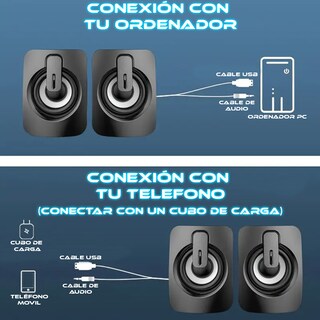Foto 4 | Bocinas Alambricas Para Pc Escritorio K2053 Con Rgb