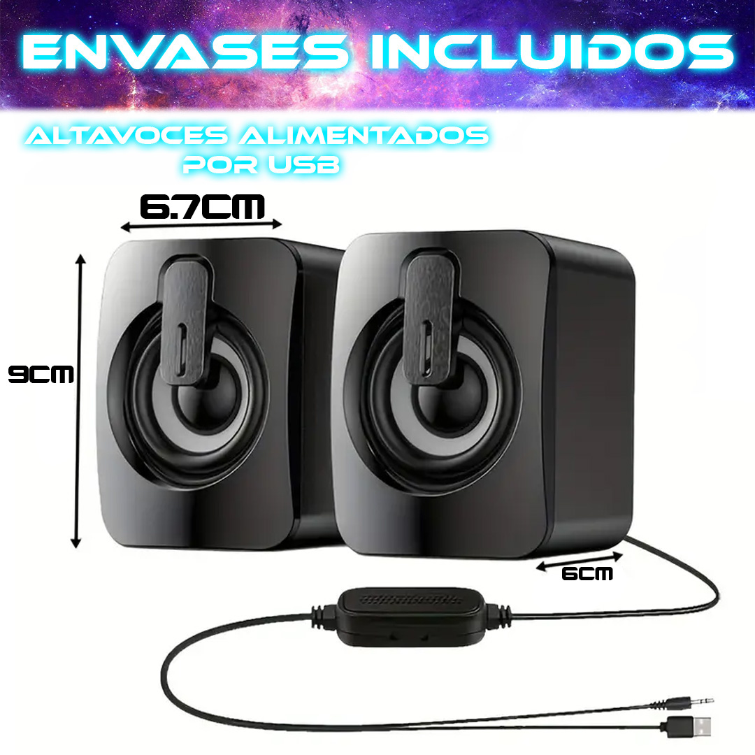 Foto 5 | Bocinas Alambricas Para Pc Escritorio K2053 Con Rgb