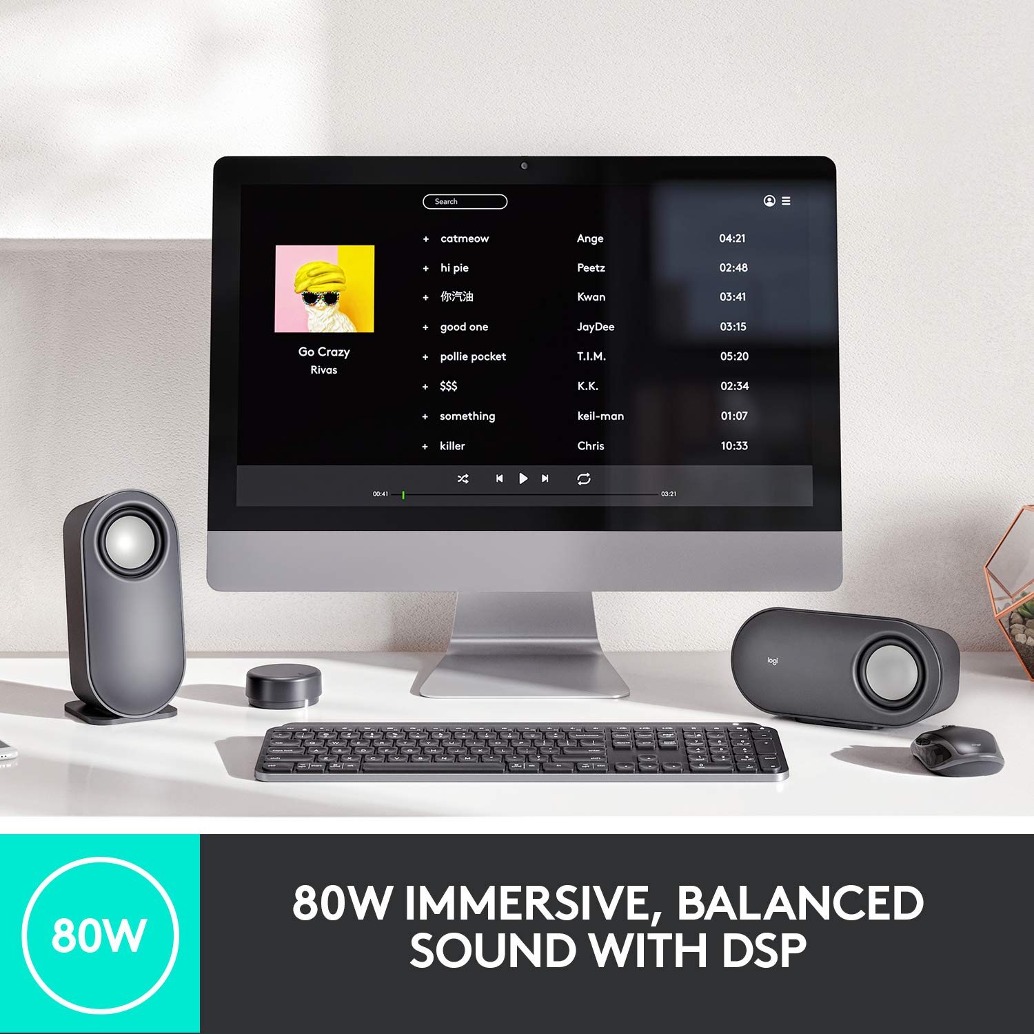 Foto 2 | Altavoces Para Computadora Logitech Z407 Bluetooth Con Subwoofer Negros - Venta Internacional.