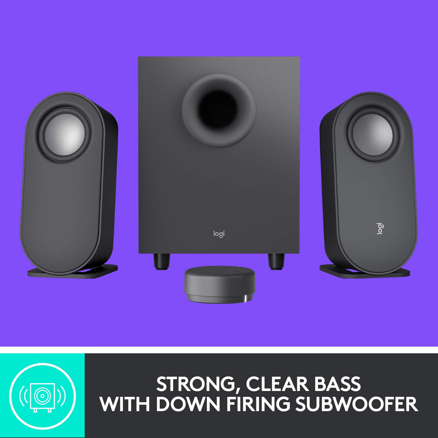 Foto 3 | Altavoces Para Computadora Logitech Z407 Bluetooth Con Subwoofer Negros - Venta Internacional.