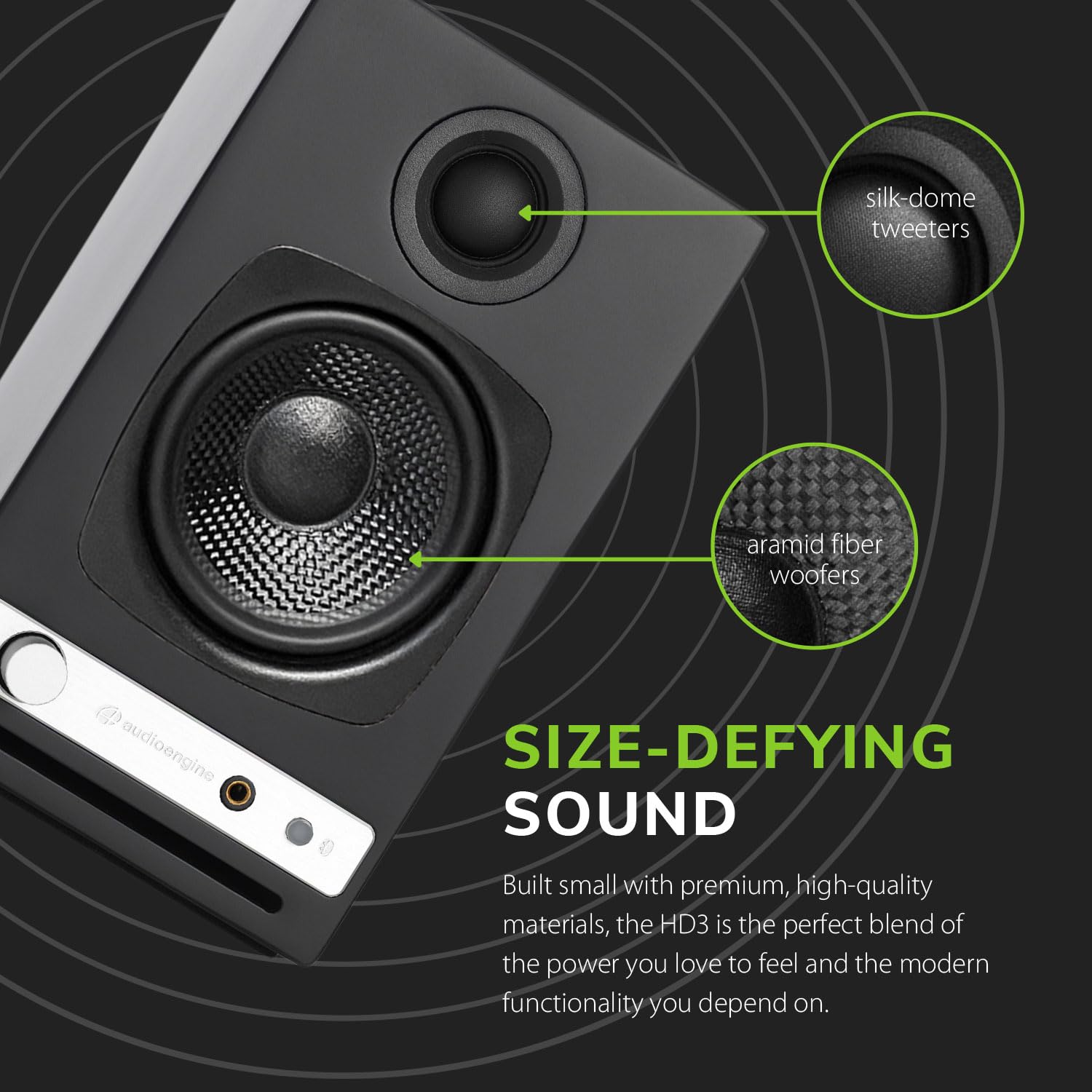Foto 3 pulgar | Altavoces Para Ordenador Audioengine A2-hd Inalámbricos Bluetooth Aptx Hd - Venta Internacional.