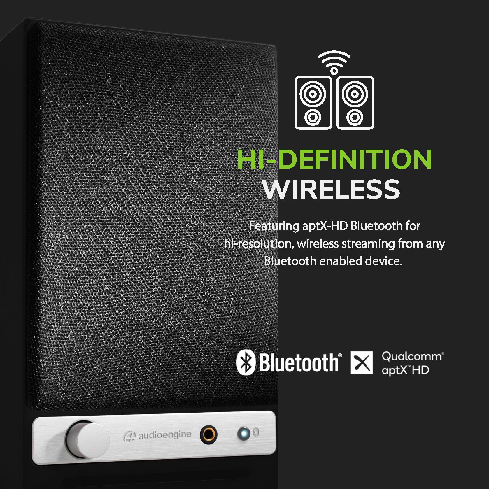 Foto 6 pulgar | Altavoces Para Ordenador Audioengine A2-hd Inalámbricos Bluetooth Aptx Hd - Venta Internacional.