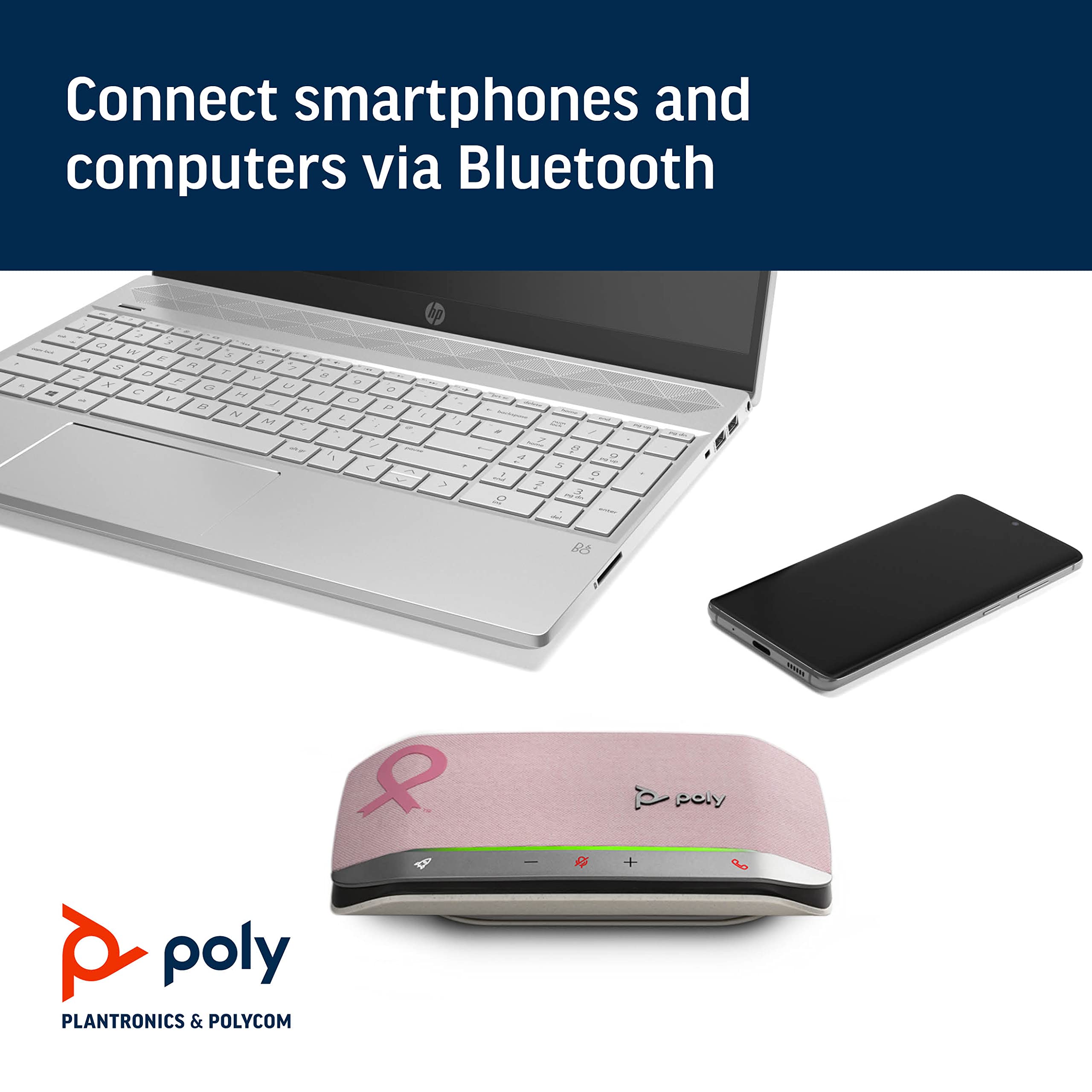 Foto 4 pulgar | Altavoz Inteligente Bluetooth Poly Sync 2.0 Usb-a Rosa - Venta Internacional.