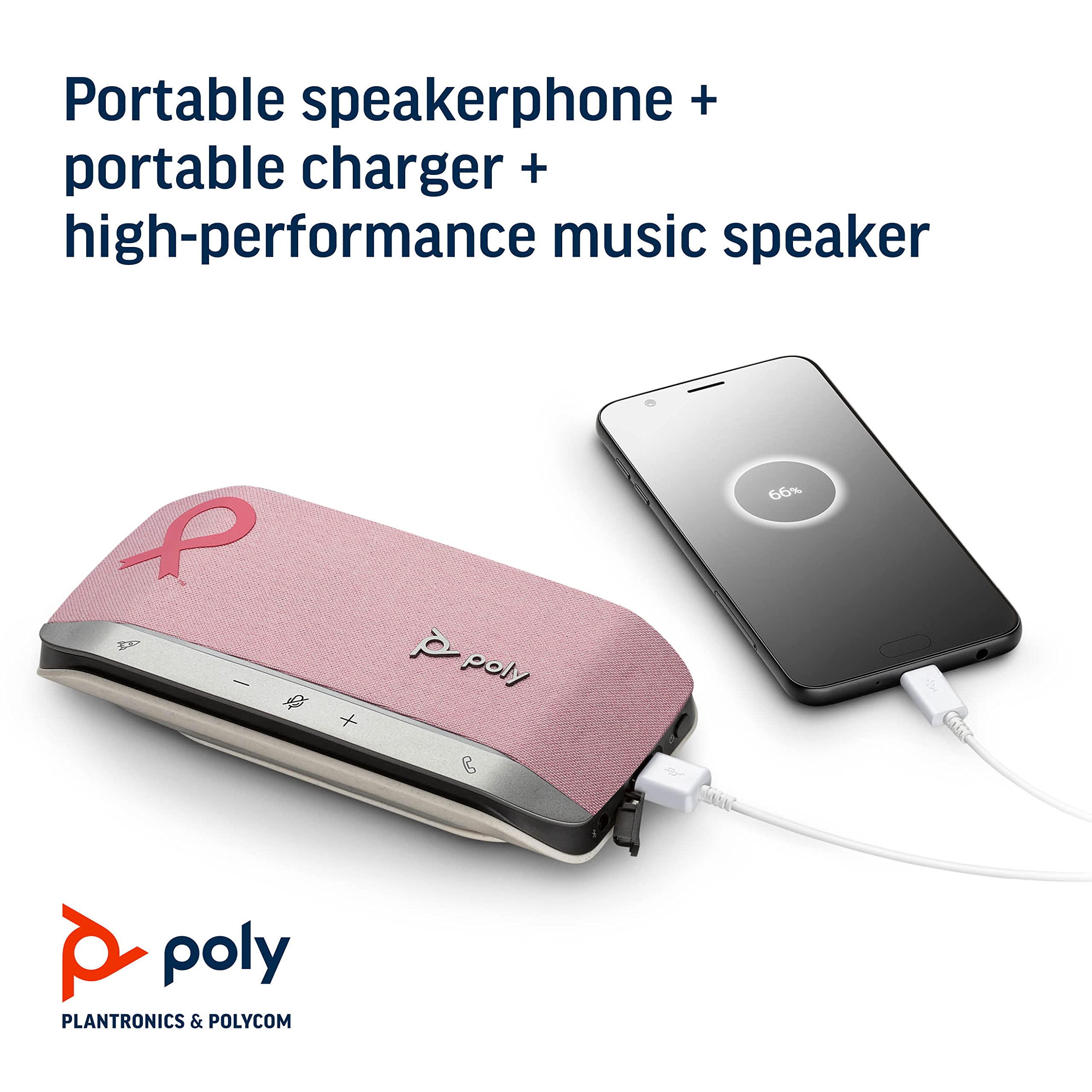 Foto 5 | Altavoz Inteligente Bluetooth Poly Sync 2.0 Usb-a Rosa - Venta Internacional.