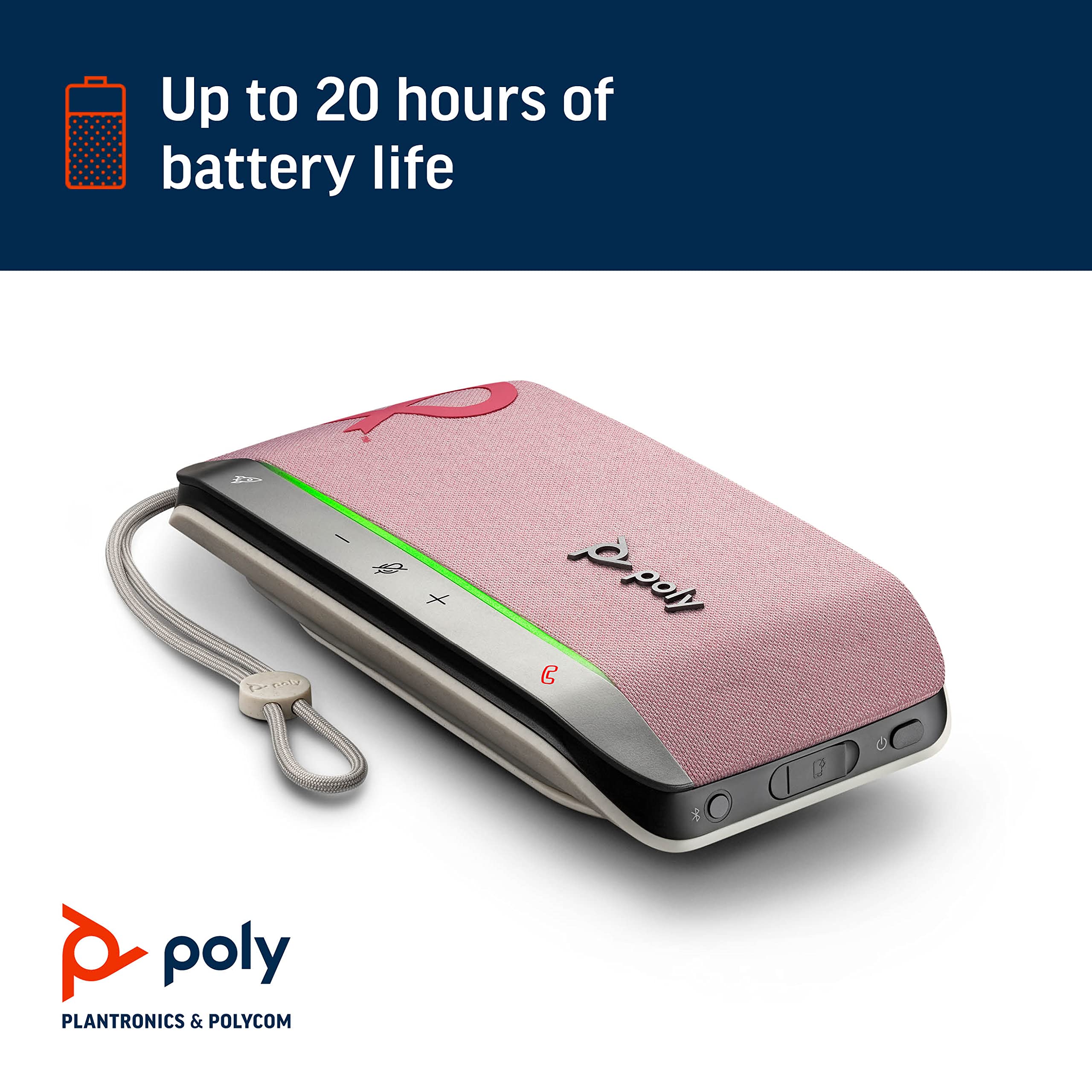 Foto 6 | Altavoz Inteligente Bluetooth Poly Sync 2.0 Usb-a Rosa - Venta Internacional.