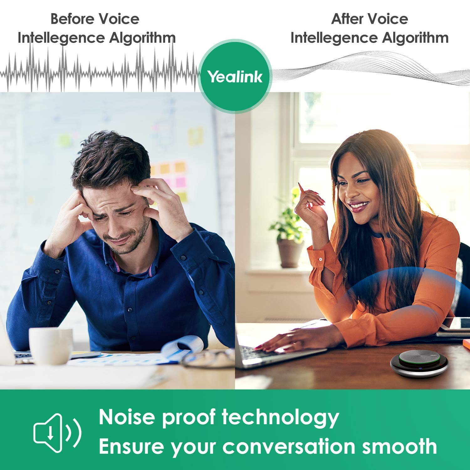 Foto 5 pulgar | Altavoz Bluetooth Yealink Cp900 Con Reducción De Ruido - Venta Internacional.