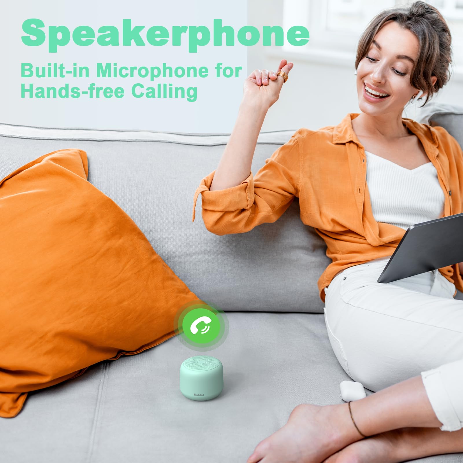 Foto 5 pulgar | Altavoz Bluetooth Portátil Bobtot Green Con Correa Ipx5 - Venta Internacional.