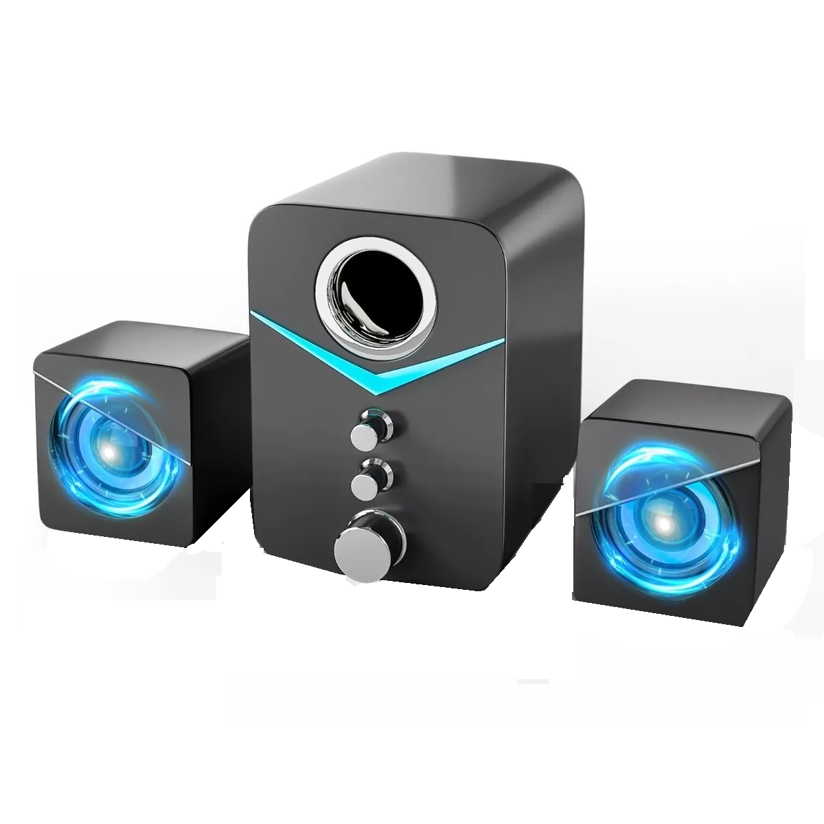 Subwoofer Portátil con Cable Bluetooth Eo Safe Imports Esi-6400 color Negro