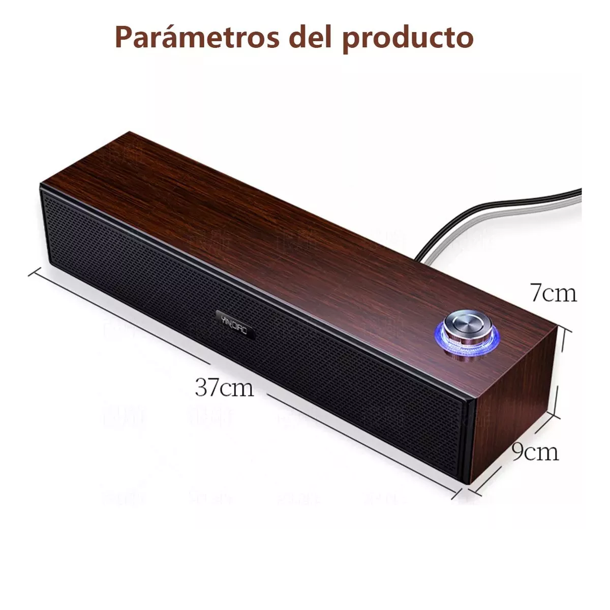 Foto 4 pulgar | Bluetooth Barra Sonido Con Wired Usb Subwoofer Para Pc/tv Eo Safe Imports Esi-15121 Multicolor