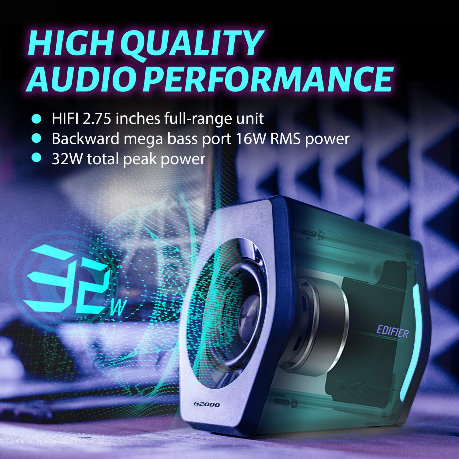 Foto 3 pulgar | Altavoces para Juegos de PC Edifier G2000 32w Bluetooth - Venta Internacional