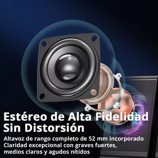 Foto 4 | Bocinas para PC Belug RGB Subwoofer Negras