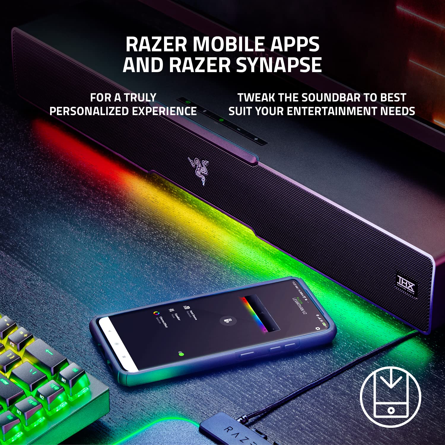 Foto 8 pulgar | Barra de Sonido Multicontrolador Razer Leviathan V2 Subwoofer Bluetooth - Venta Internacional
