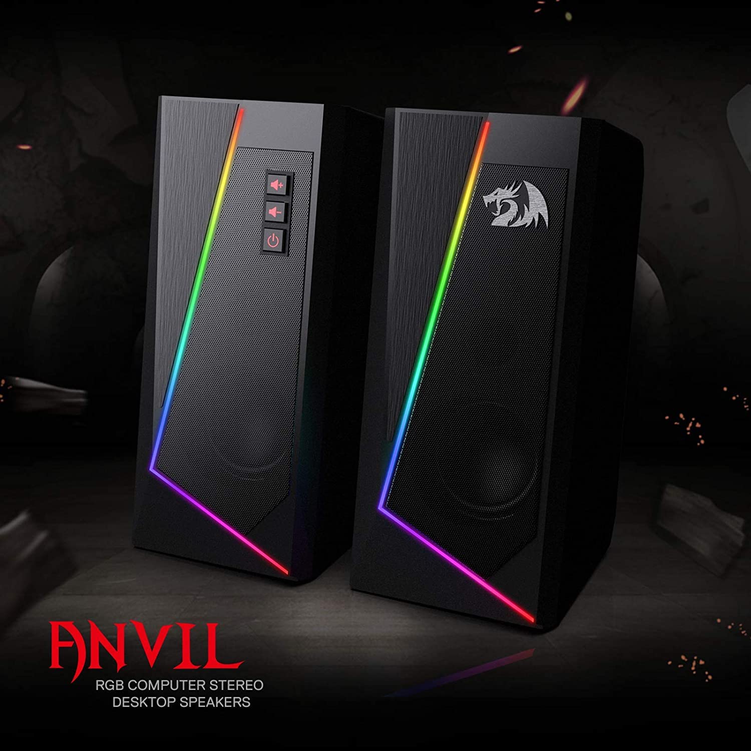 Foto 4 pulgar | Altavoces De Sobremesa Redragon Gs520 Rgb 2.0 Canales Alimentados Por Usb - Venta Internacional.