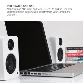 Foto 4 | Altavoces De Escritorio Para Juegos De Pc Kanto Yu2mw 100w Usb Dac Blancos - Venta Internacional.