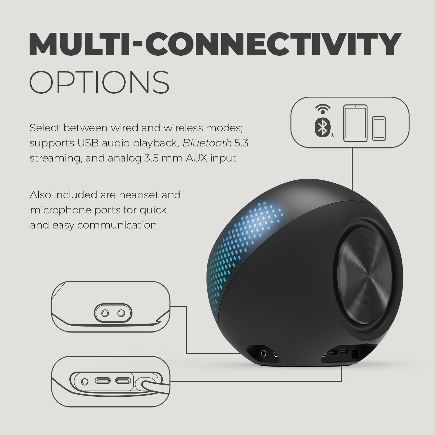Foto 6 pulgar | Altavoces Para Ordenador Creative Pebble X 2.0 Usb-c Bluetooth 5.3 - Venta Internacional.