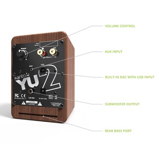 Foto 3 | Altavoces para Computadora de Escritorio Kanto YU2 con 3 Controladores 50 W RMS Par - Venta Internacional