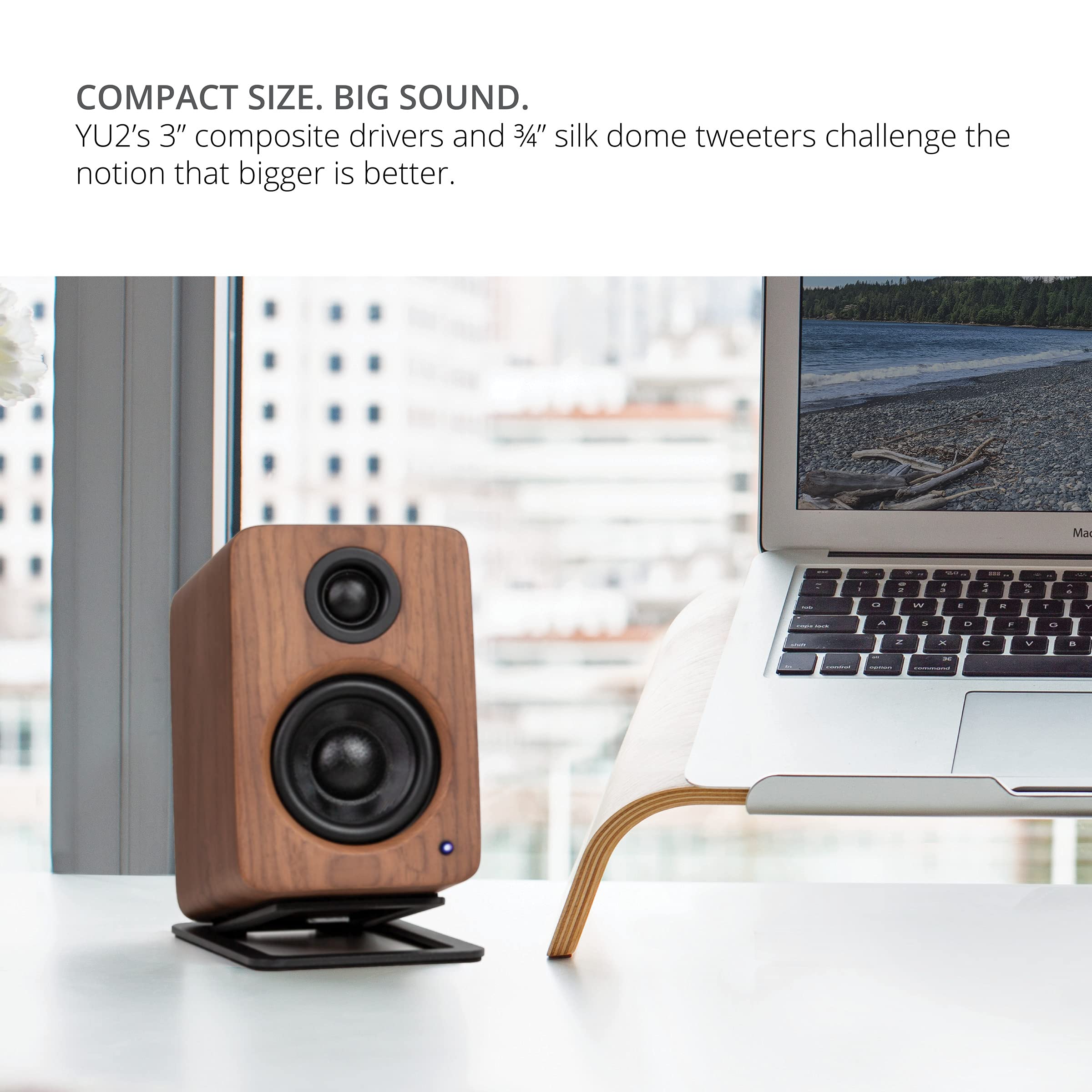 Foto 5 | Altavoces para Computadora de Escritorio Kanto YU2 con 3 Controladores 50 W RMS Par - Venta Internacional