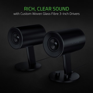 Foto 3 | Altavoces Para Juegos De Pc Razer Nommo Custom Tejido De Fibra De Vidrio - Venta Internacional