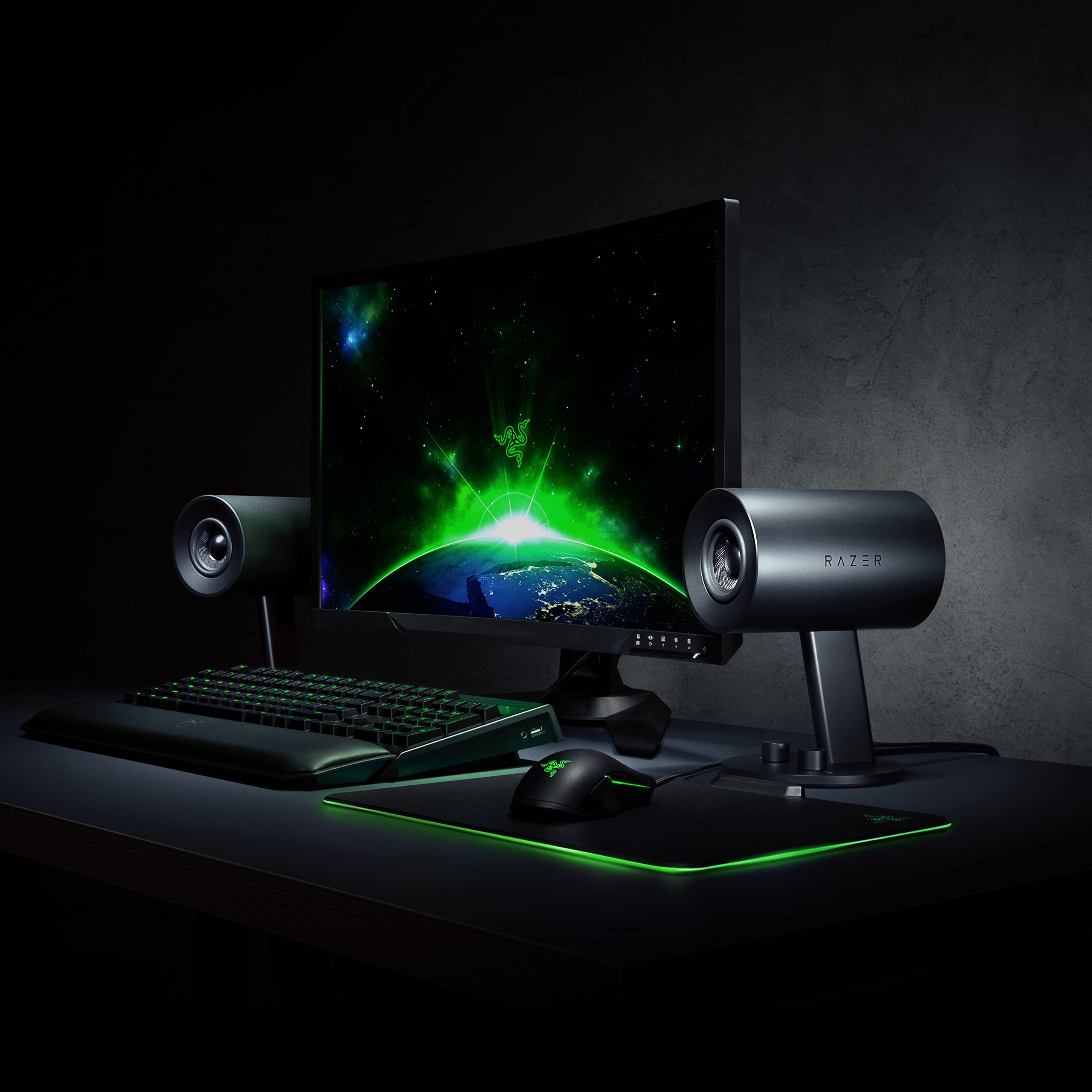 Foto 6 | Altavoces Para Juegos De Pc Razer Nommo Custom Tejido De Fibra De Vidrio - Venta Internacional