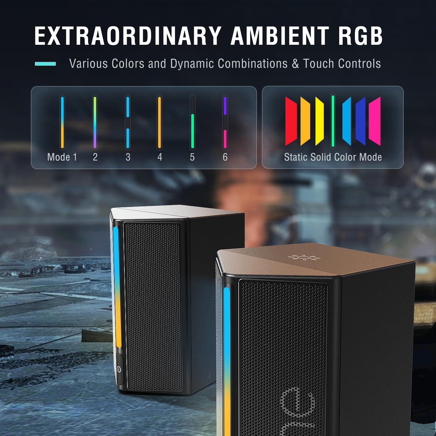 Foto 3 | Altavoces de Ordenador Fifine Ampligame A20 Rgb 2.0ch Para Pc/portátil - Venta Internacional