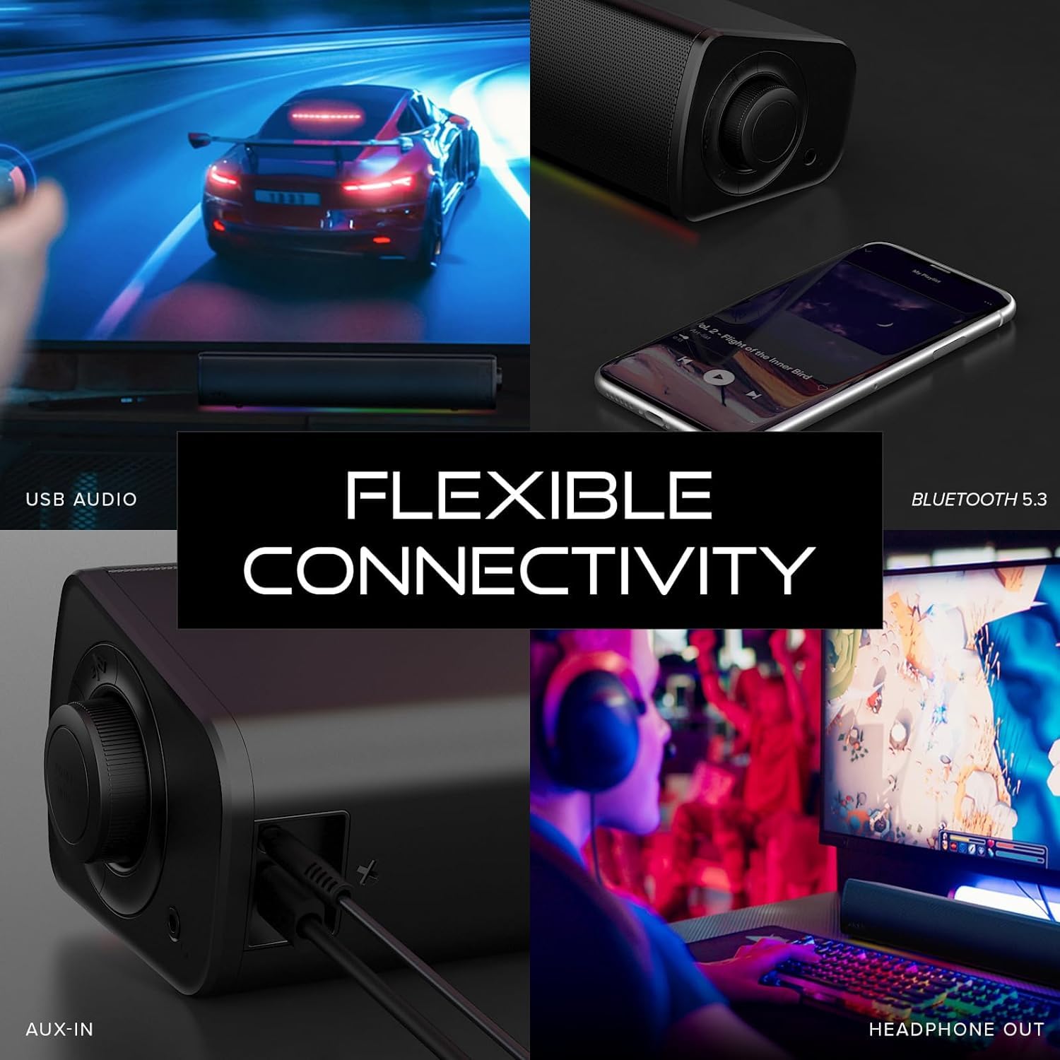 Foto 5 pulgar | Barra De Sonido Creative Sound Blaster Gs3 Rgb Usb Bluetooth 5.4 - Venta Internacional.