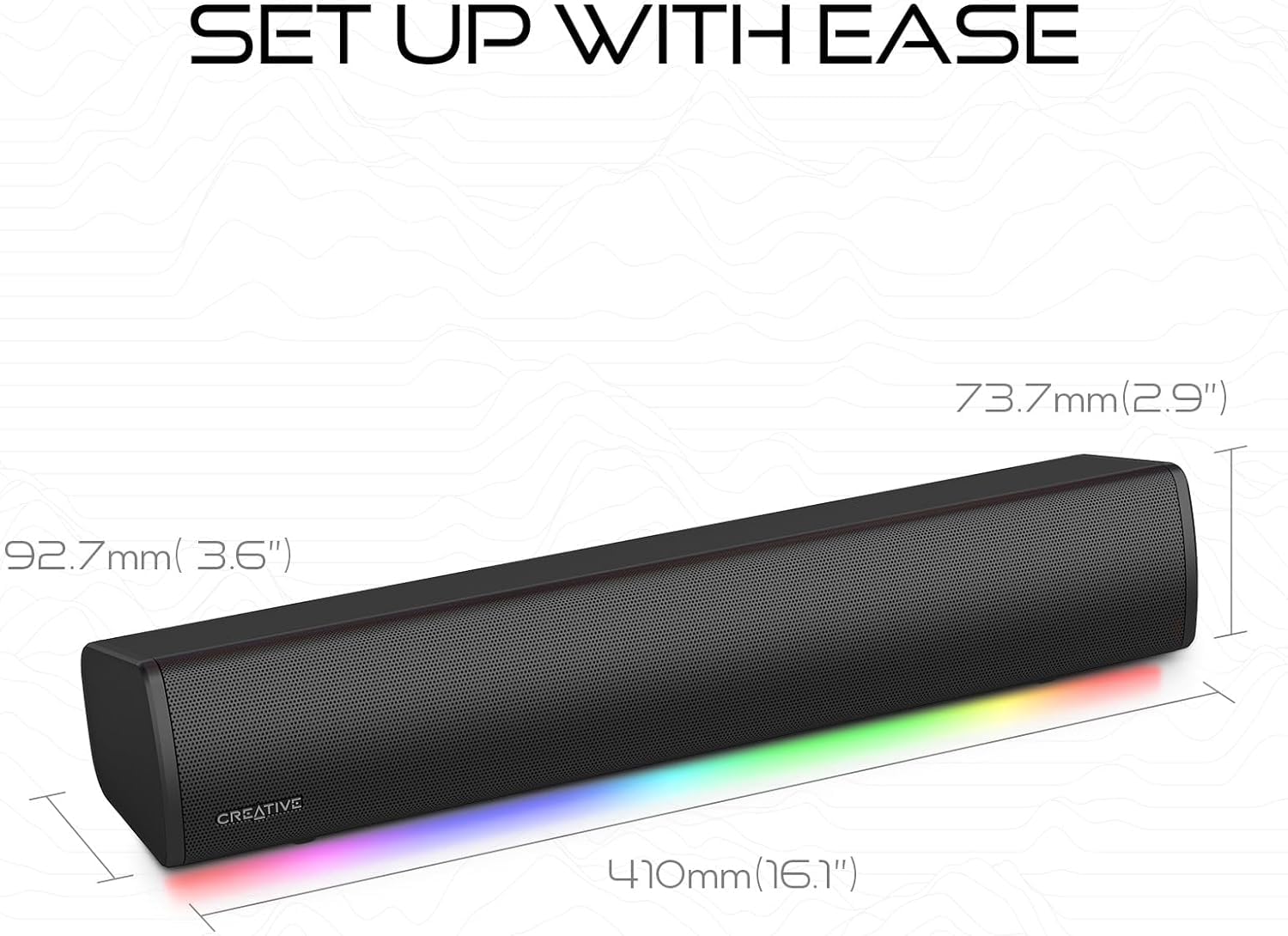Foto 5 | Barra De Sonido Creative Sound Blaster Gs3 Rgb Usb Bluetooth 5.4 - Venta Internacional.