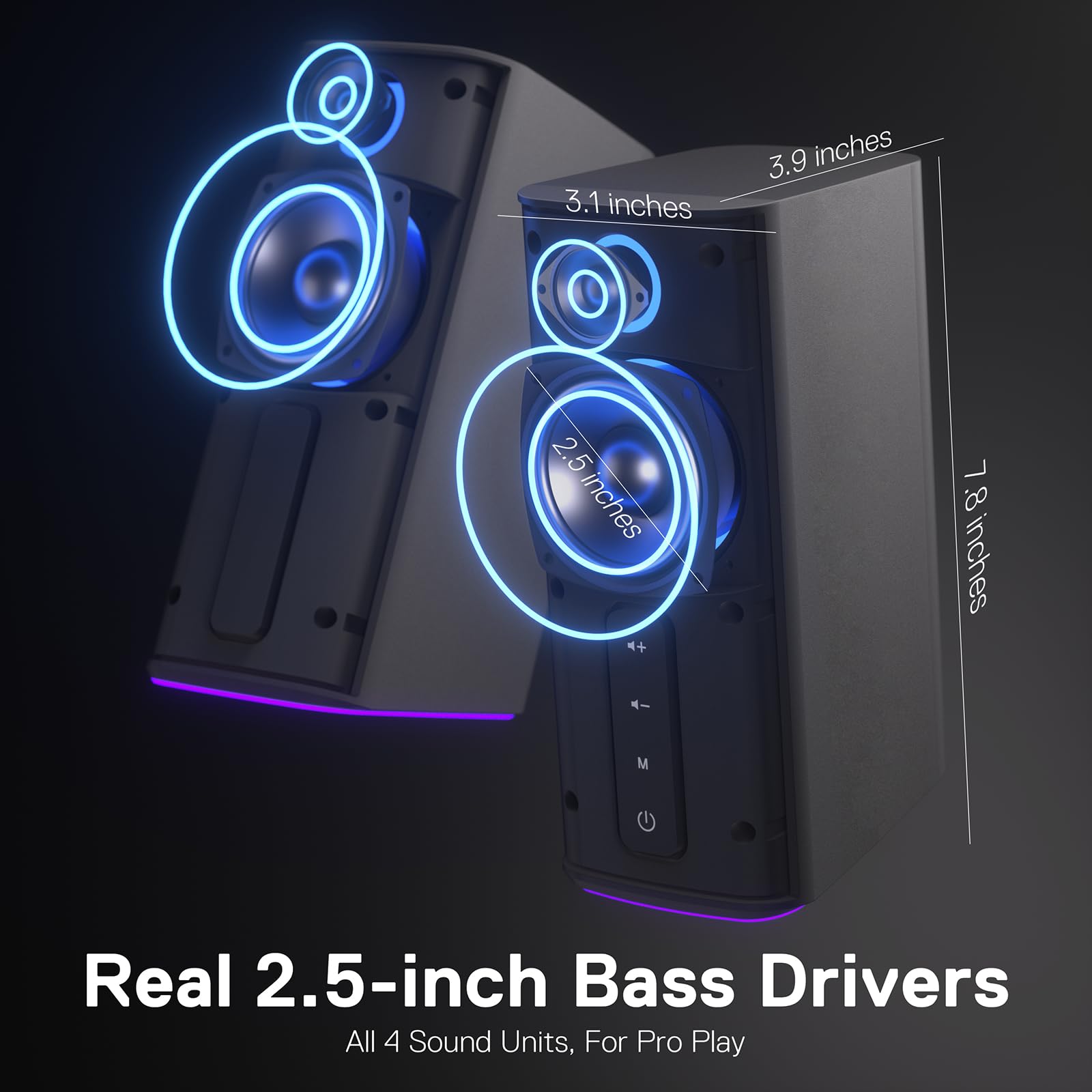 Foto 5 pulgar | Altavoz De Sobremesa Redragon Gs814 De 20 W Con Salida Bt 5.0/3.5 Mm Aux - Venta Internacional.