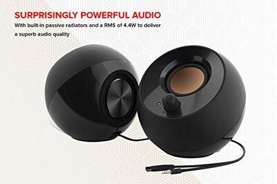 Foto 4 | Altavoces De Sobremesa Creative Pebble 2.0 Usb Far Field White - Venta Internacional.