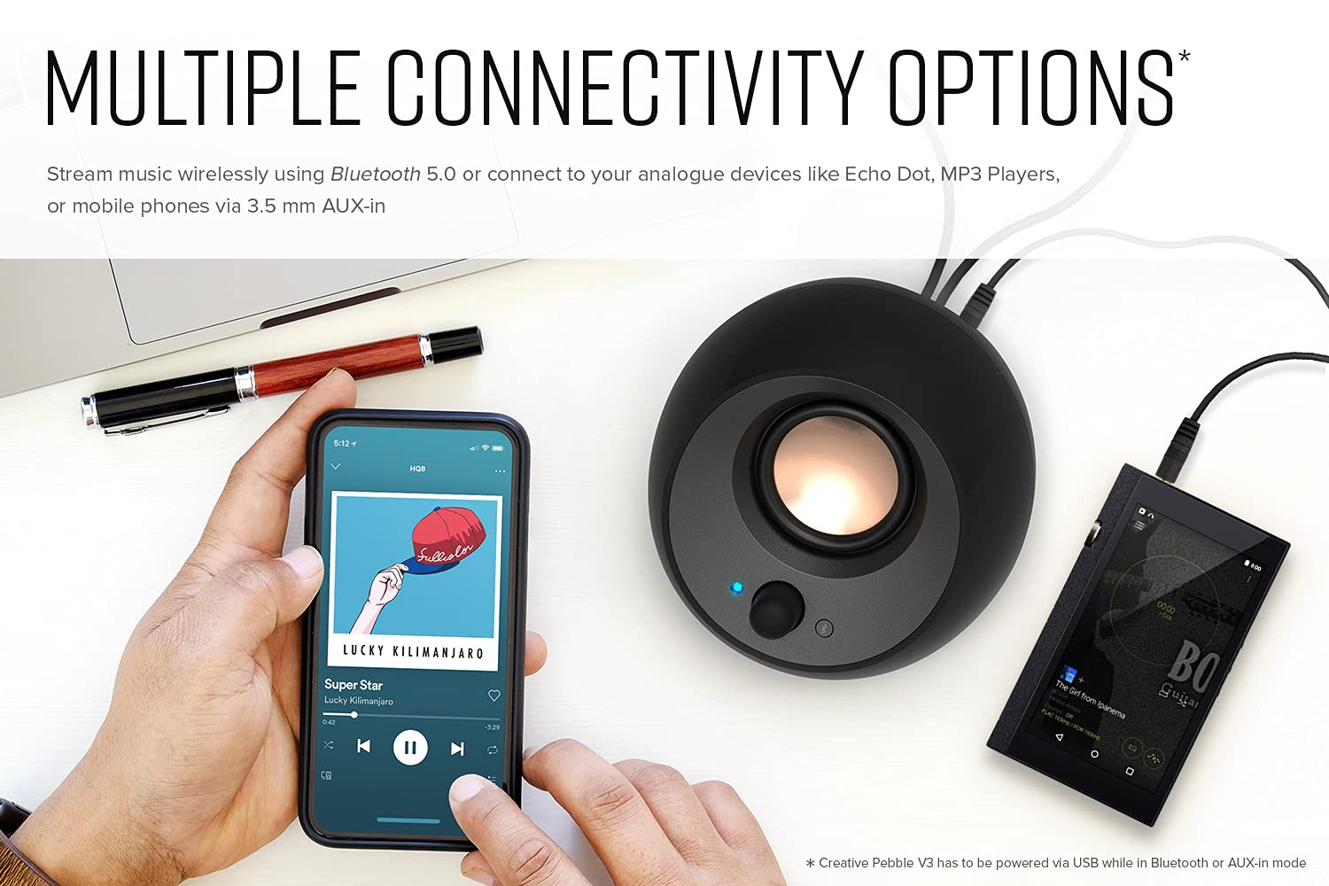 Foto 6 pulgar | Bocinas Creative Pebble V3 Usb-c 2.0 8w Rms - Venta Internacional