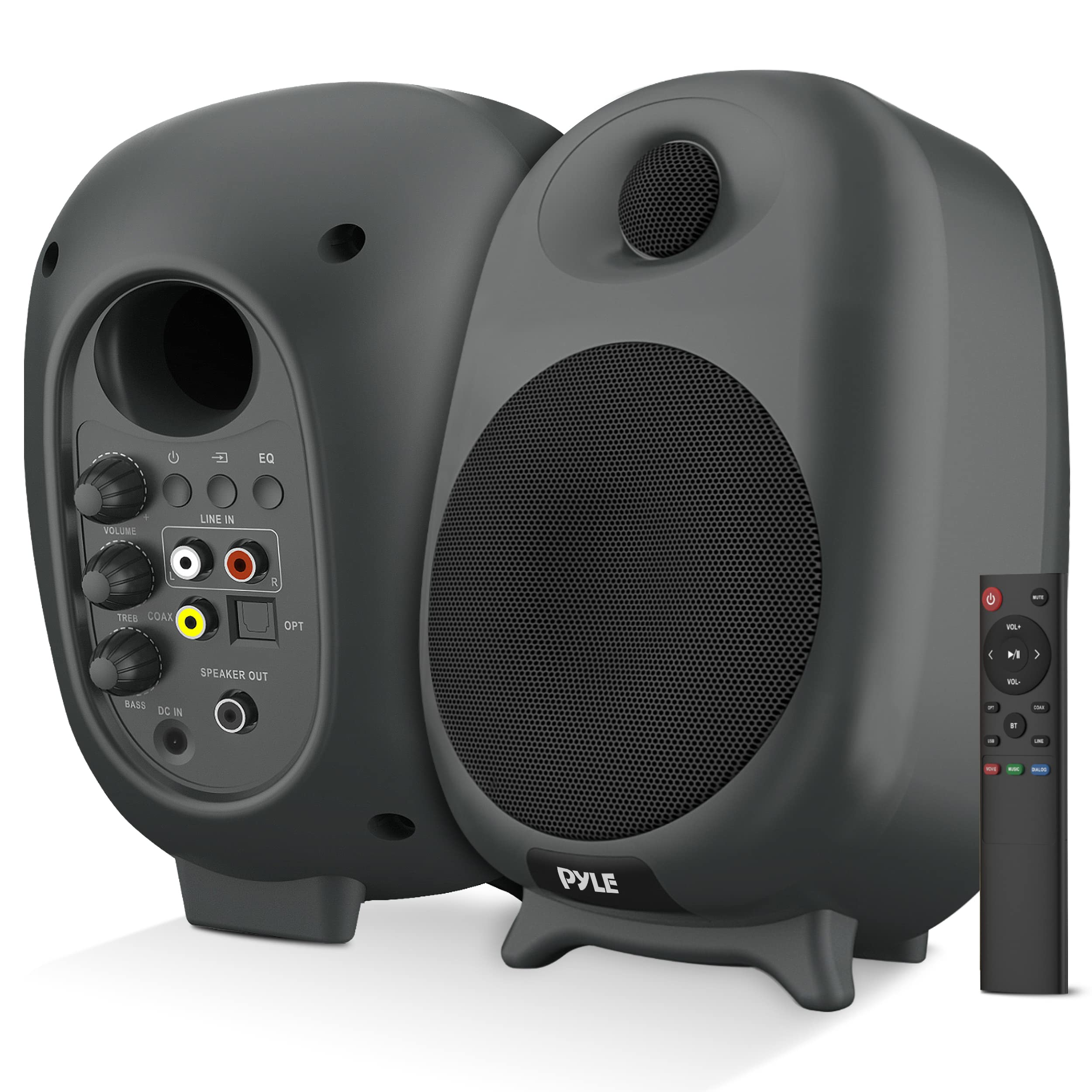 Altavoces De Estantería Pyle, Monitor De Estudio Bluetooth De 60 W - Venta Internacional.
