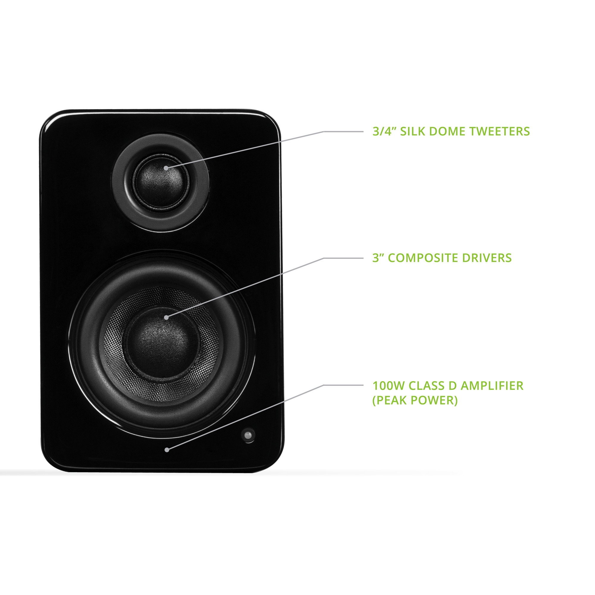 Foto 3 pulgar | Altavoces Kanto 100 w para Pc-Venta Internacional