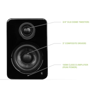 Foto 2 | Altavoces Kanto 100 w para Pc-Venta Internacional