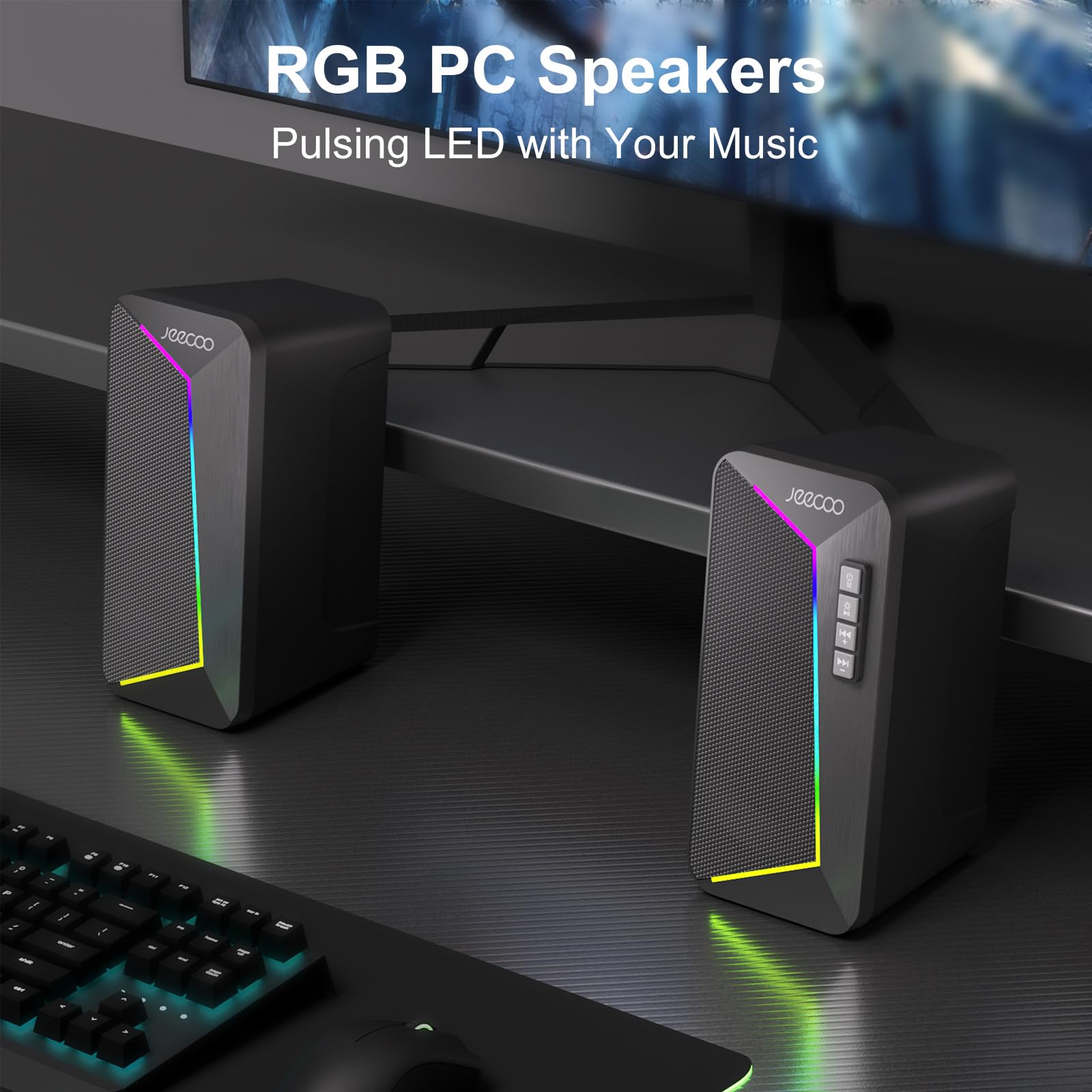 Foto 7 pulgar | Altavoces Bluetooth Jeecoo M30 para Escritorio 10 W - Venta Internacional