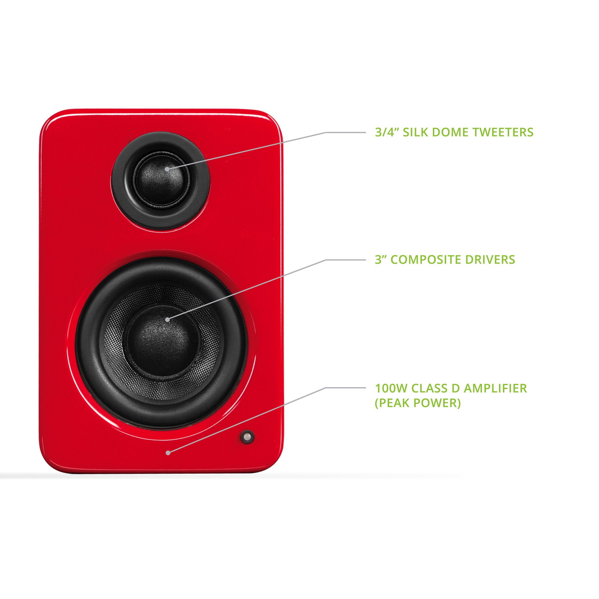 Foto 3 pulgar | Altavoces Kanto 100 w para Pc-Venta Internacional