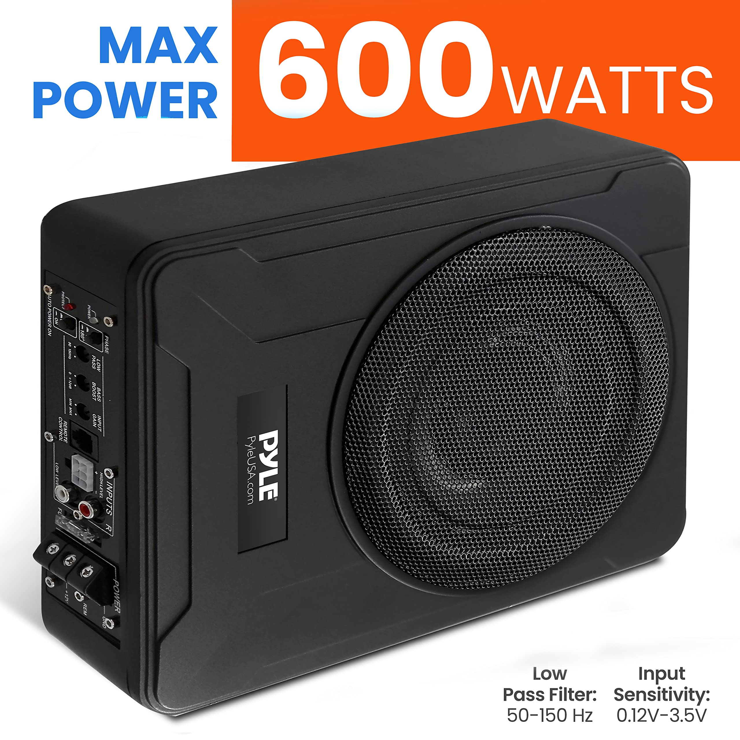 Foto 7 pulgar | Sistema De Subwoofer Amplificado Pyle Plbx8a 600w Para Coche - Venta Internacional.