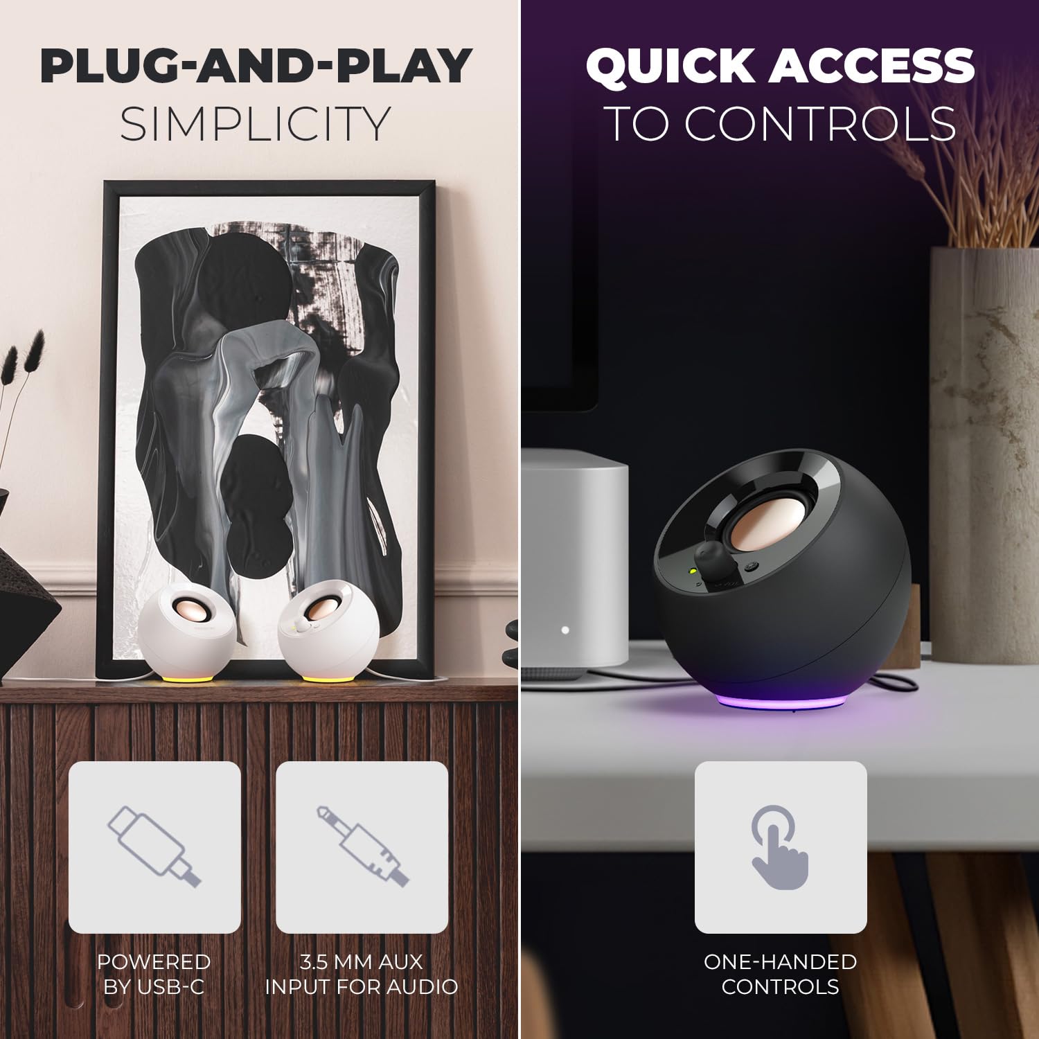 Foto 4 pulgar | Altavoces Para Pc Creative Pebble Se 2.0 Con Alimentación Usb C Y Rgb - Venta Internacional.